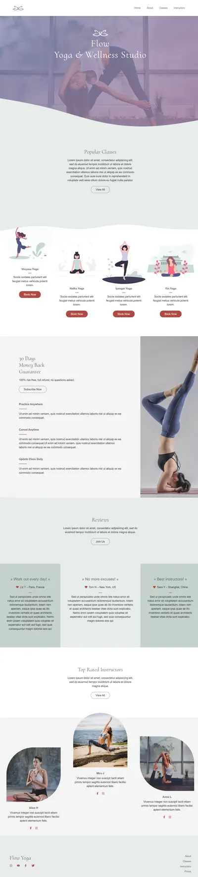 site wordpress yoga
